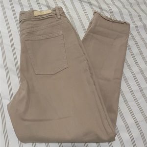 Zara cream colored jeans
